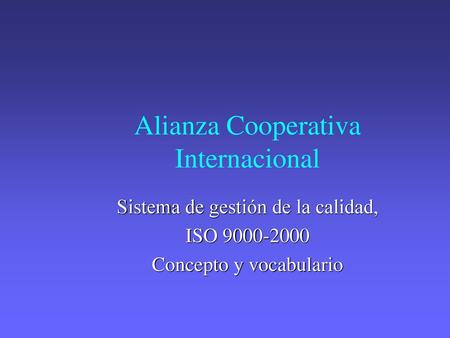 Alianza Cooperativa Internacional