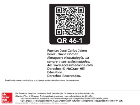 De: Banco de sangre de cordón umbilical, Hematología