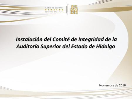 Instalación del Comité de Integridad de la