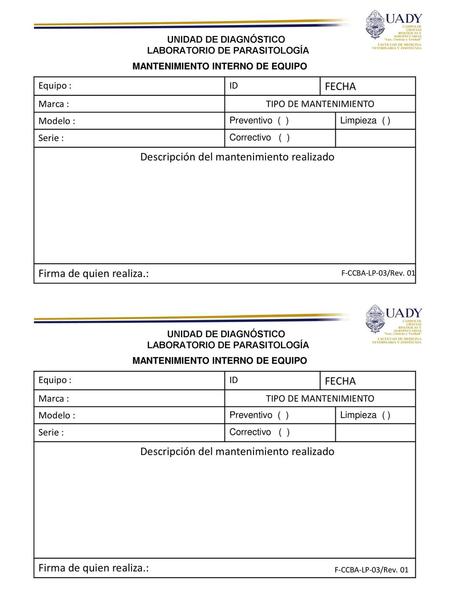 Descripción del mantenimiento realizado