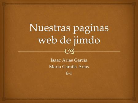 Nuestras paginas web de jimdo