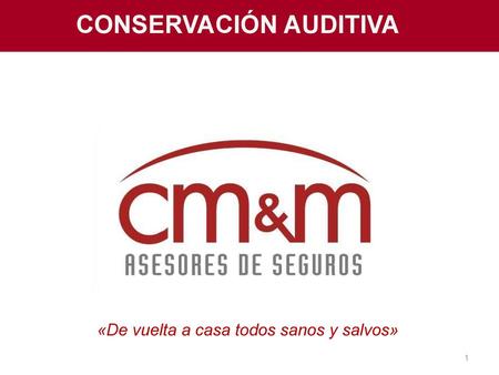 CONSERVACIÓN AUDITIVA