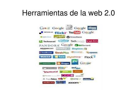 Herramientas de la web 2.0.