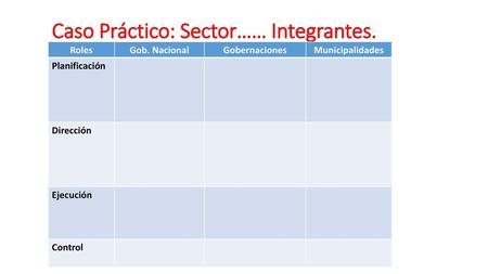 Caso Práctico: Sector…… Integrantes.