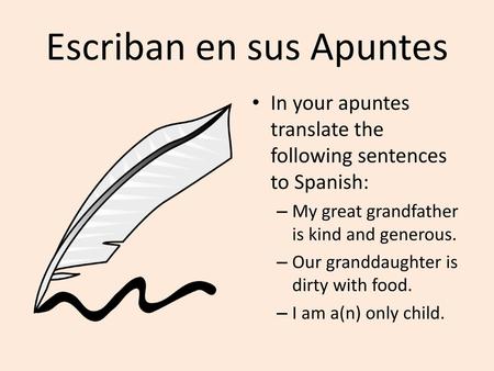 Escriban en sus Apuntes