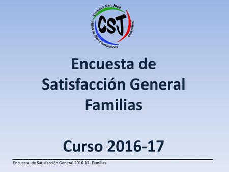 Encuesta de Satisfacción General Familias Curso