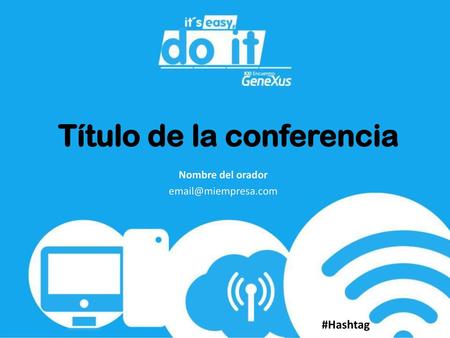 Título de la conferencia