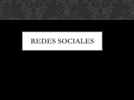 Redes sociales.