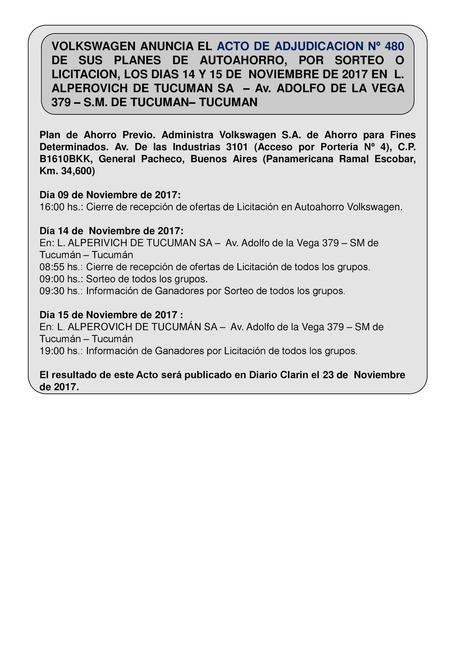 Plan de Ahorro Previo. Administra Volkswagen S. A