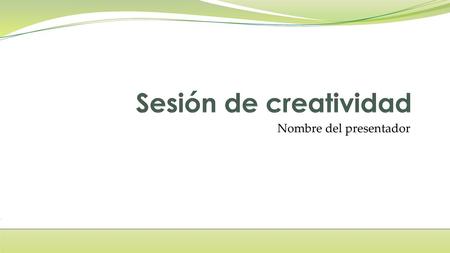 Nombre del presentador