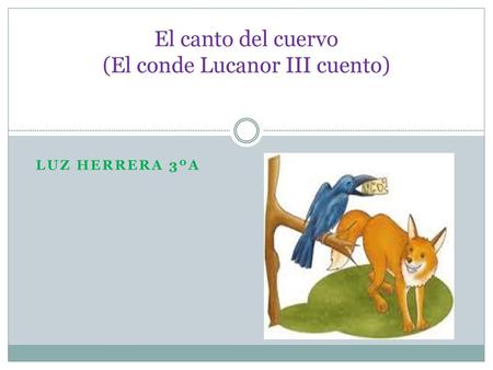 El canto del cuervo (El conde Lucanor III cuento)