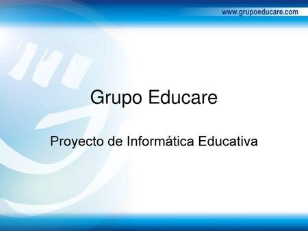 Proyecto de Informática Educativa