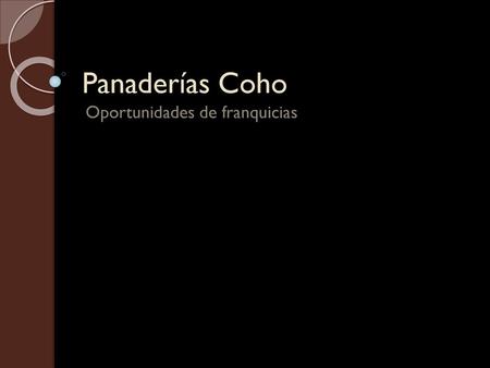 Oportunidades de franquicias