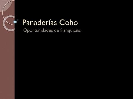 Oportunidades de franquicias