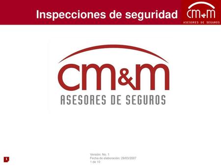 Inspecciones de seguridad