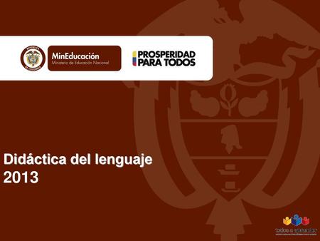 Didáctica del lenguaje 2013