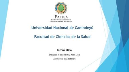 Universidad Nacional de Canindeyú Facultad de Ciencias de la Salud