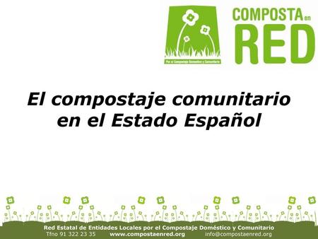 El compostaje comunitario en el Estado Español