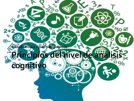 Principios del nivel de análisis cognitivo