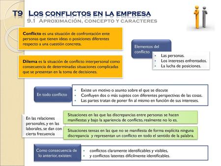 T9 Los conflictos en la empresa