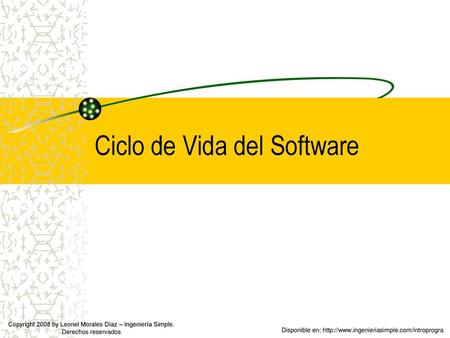 Ciclo de Vida del Software