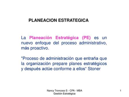 Nancy Troncoso S - CPA - MBA Gestión Estratégica