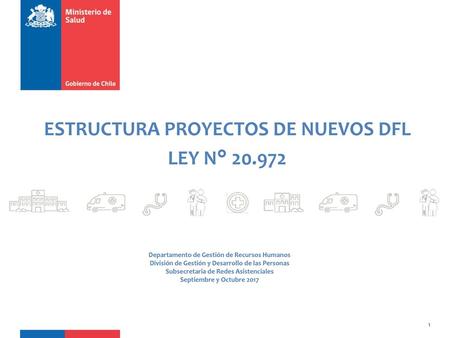 ESTRUCTURA PROYECTOS DE NUEVOS DFL LEY N°