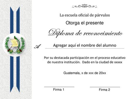 Diploma de reconocimiento