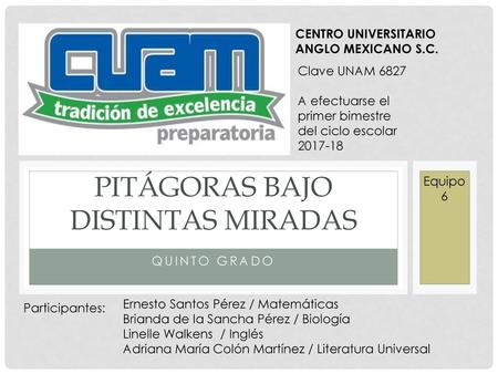 Pitágoras bajo distintas miradas