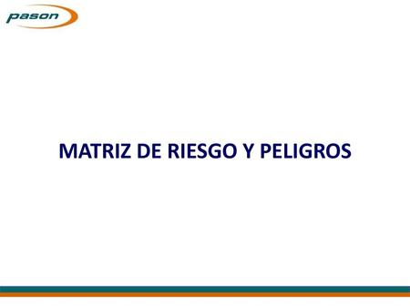 MATRIZ DE RIESGO Y PELIGROS