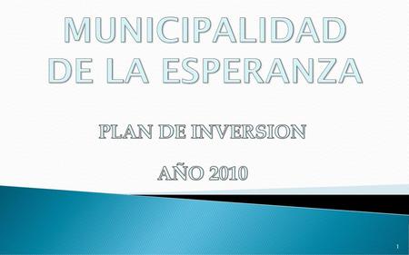 MUNICIPALIDAD DE LA ESPERANZA