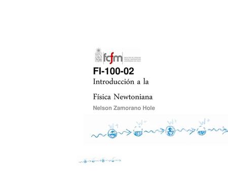 FI-100-02 Introducción a la Física Newtoniana Nelson Zamorano Hole.