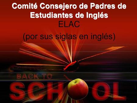 Comité Consejero de Padres de Estudiantes de Inglés