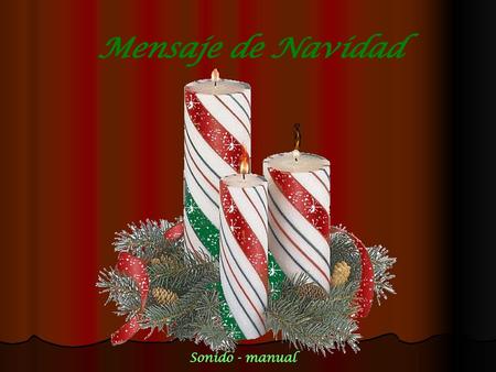 Mensaje de Navidad Sonido - manual.