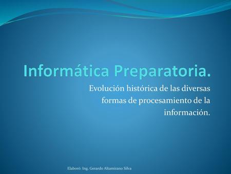 Informática Preparatoria.