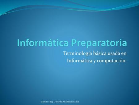 Informática Preparatoria