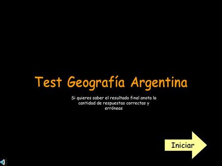 Test Geografía Argentina