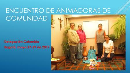Encuentro de animadoras de comunidad