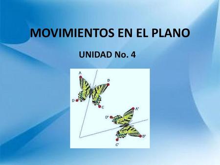 MOVIMIENTOS EN EL PLANO