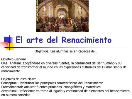 El arte del Renacimiento