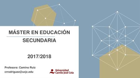 MÁSTER EN EDUCACIÓN SECUNDARIA 2017/2018