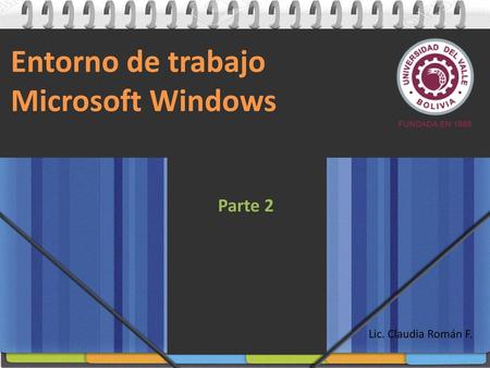 Entorno de trabajo Microsoft Windows