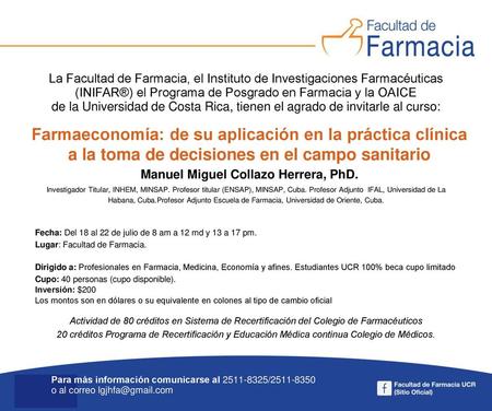 Farmaeconomía: de su aplicación en la práctica clínica