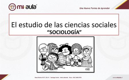 El estudio de las ciencias sociales