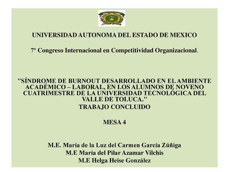 UNIVERSIDAD AUTONOMA DEL ESTADO DE MEXICO