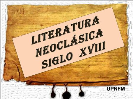 Literatura neoclásica