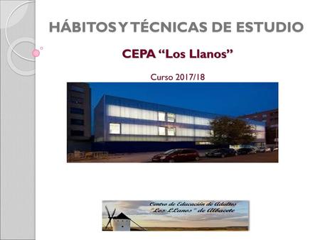 HÁBITOS Y TÉCNICAS DE ESTUDIO