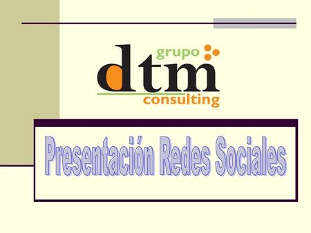 Presentación Redes Sociales