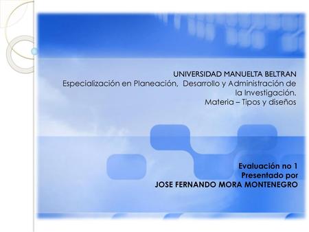 UNIVERSIDAD MANUELTA BELTRAN