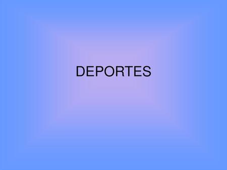 DEPORTES.